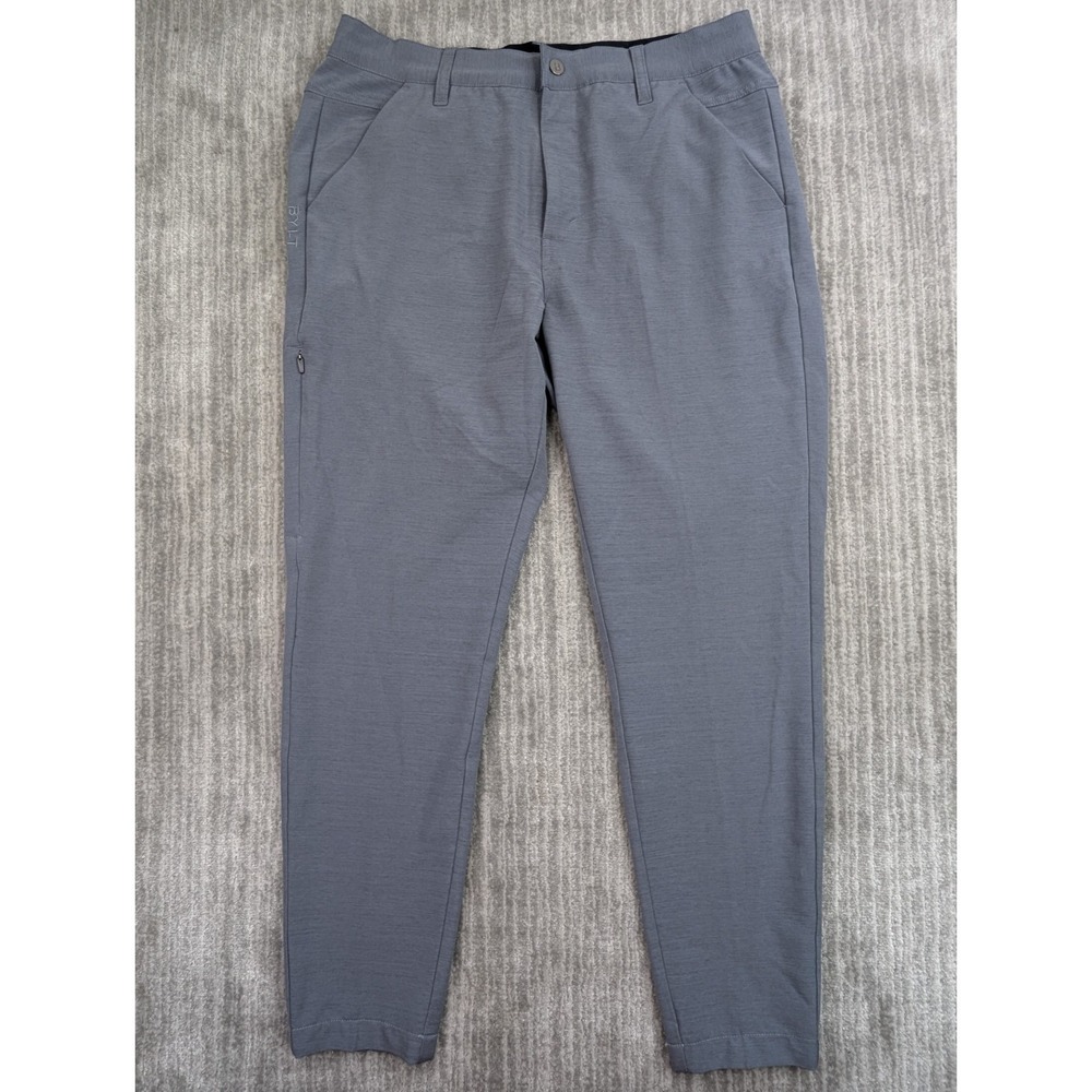 BYLT Pants Mens 32x27 Gray Kinetic 2.0 Performance Everyday Commuter Lightweight